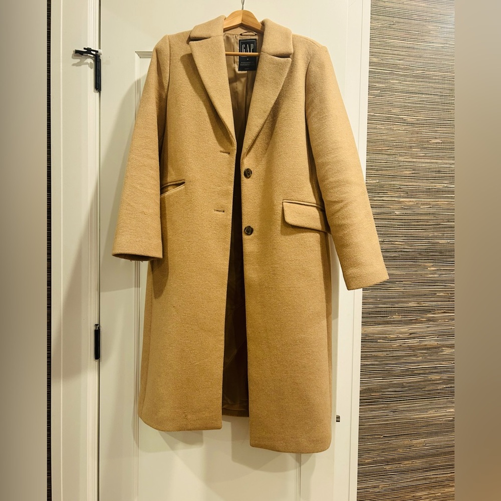 Gap Stunning Full Length Wool Camel Coat